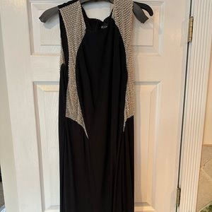 Black and gold dress